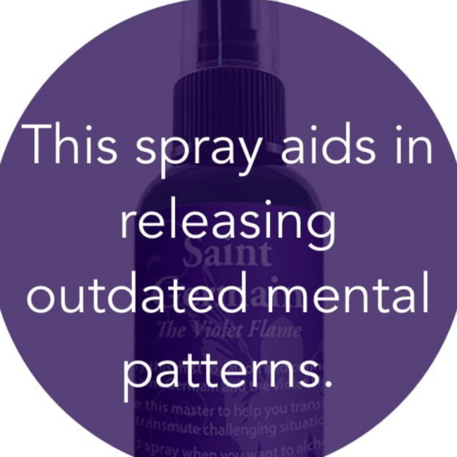 St. Saint Germain Spray - 2 oz Violet Flame Sage Smudge Room Mist
