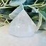 Clear (Crystal) Quartz Diamond on Silver Stand Pin - 5.5" Specimen