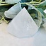 Clear (Crystal) Quartz Diamond on Silver Stand Pin - 5.5" Specimen