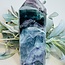 Rainbow Fluorite (AA Grade) Tower Point Generator - XL Extra Large 8" Rainbows