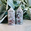 Green Flower (Cherry Blossom) Agate Tower Point Generator - Small (1-3")