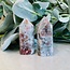 Green Flower (Cherry Blossom) Agate Tower Point Generator - Small (1-3")