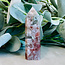 Green Flower (Cherry Blossom) Agate Tower Point Generator - Medium (2-4")