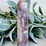 Flower Agate (Cherry Blossom) & Pink Amethyst Tower Point Generator - XL Extra Large (6-8")
