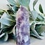 Flower Agate (Cherry Blossom) & Pink Amethyst Tower Point Generator - Large (4-5")