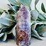 Flower Agate (Cherry Blossom) & Pink Amethyst Tower Point Generator - Large (4-5")