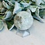Green Flower (Cherry Blossom) Agate Sphere Orb Globe - 60-65mm