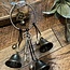 Witch Wicca Bells - Long Simple Door Handle - 3 Bells Key Chime Celtic Trinity Knot Protection Handmade