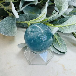Blue Fluorite Spheres Orb Globe - 45-50mm