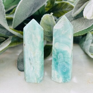 Blue Hemimorphite Towers Points Generators - Small (1-3")
