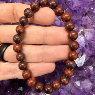 Red Tiger Iron Bracelets - 8mm