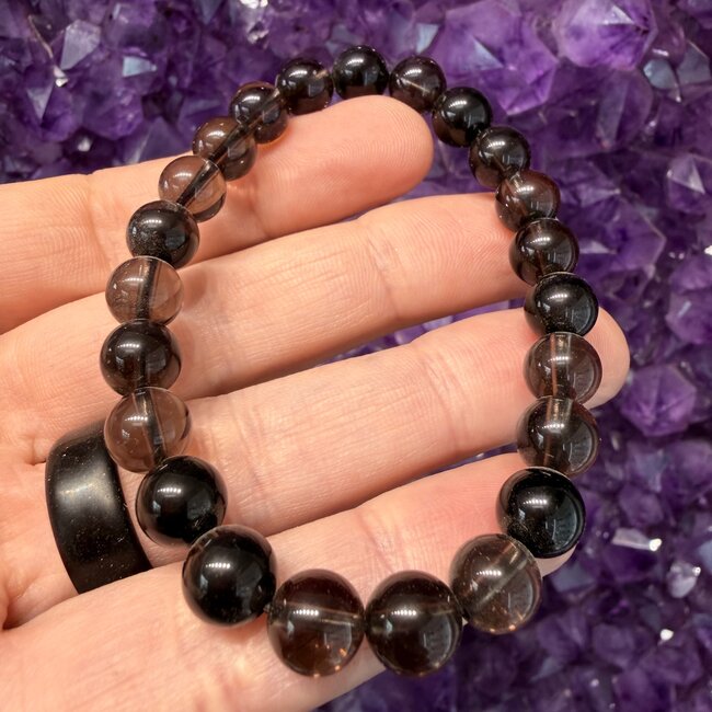 Midnight Lace Black Obsidian Bracelets - 8mm