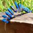 Dark Blue Aura Quartz Tiara Crown - Rough Points Silver Plated Crescent Moon - Crystal Headband Hair Accessories