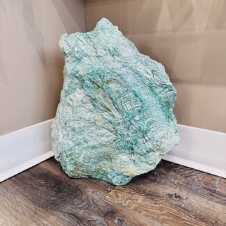 Green Fuchsite Specimen XL Flat Base - Garden Outdoor Rough Raw Natural