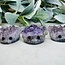 Amethyst Hedgehogs Animal Carving Figure - Medium