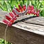 Red Aura Quartz Tiara Crown - Rough, Crescent Moon, (Silver Plated), Crystal Headband, Hair Accessories