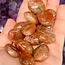 Sunstone (Heliolite) (AAA Grade) Palm Pillow Pocket Stones - Small
