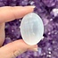 Selenite (Satin Spar Gypsum) Worry (Thumb Fidget Relaxation Pocket) Stones - Small Oval