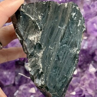 Midnight Lace Obsidian Specimen - Rough Raw Natural
