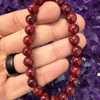 Red Ruby Bracelets (AAA) - 8mm