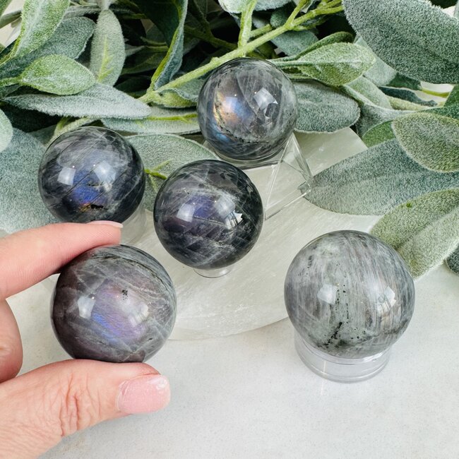 Labradorite Spheres Orb Globe - 35-40mm