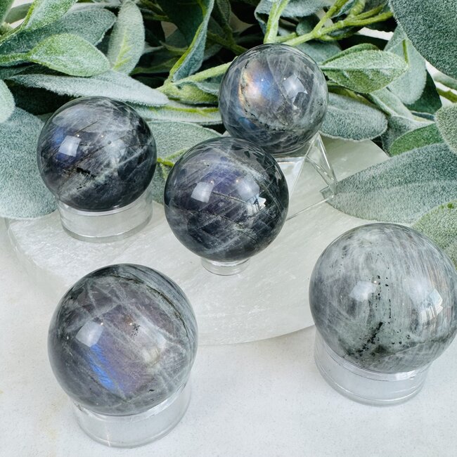 Labradorite Spheres Orb Globe - 35-40mm