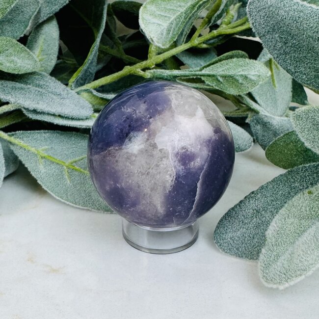 Purple Lavender Strawberry (Red Guava) Quartz Spheres Orb Globe - 55-60mm