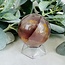 Fire Quartz (Ferruginous)  & Golden Healer Quartz (Red & Yellow Hematoid) Sphere Orb Globe - 60-65mm (AA Grade)