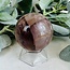 Fire Quartz (Ferruginous)  & Golden Healer Quartz (Red & Yellow Hematoid) Sphere Orb Globe - 60-65mm (AA Grade)
