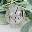Black Tourmaline in Clear Quartz (Tourmalated Tourmalinated Rutilated Quartz) Sphere Orb Globe - 50-55mm