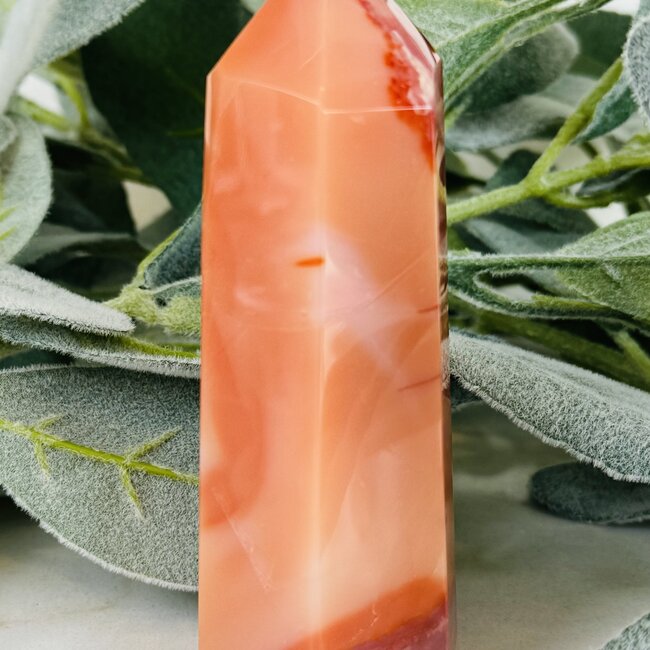 Carnelian Tower Point Generator - Large (3-4")