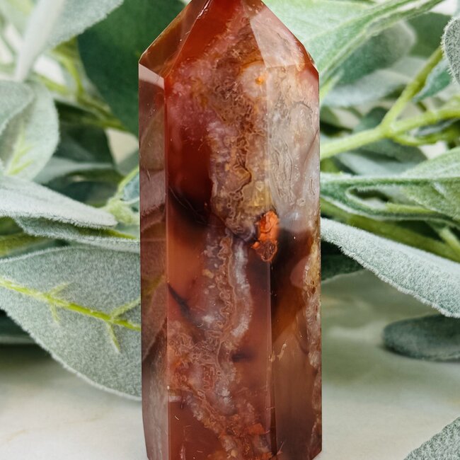 Carnelian Tower Point Generator - Large (3-4")
