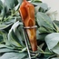 Carnelian Faceted Wand on Silver Stand Pin - Large Home Decor