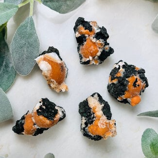 Orange Thomsonite - Large Rough Raw Natural