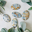 Blue Scheelite Palm Pillow Pocket Stones Large