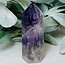 Amethyst Clear (Crystal) Quartz & Smoky (Smokey) Quartz Tower Point Generator - Large  4-5"
