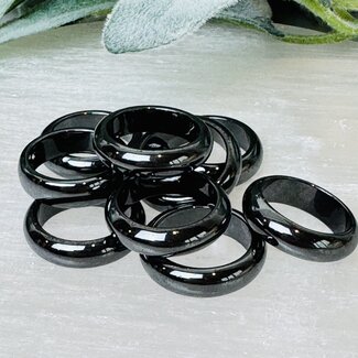 Hematite Round Rings - Size 9