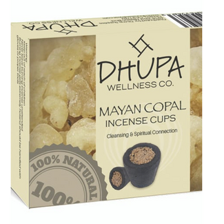 Dhupa Mayan Copal Incense Smudge Cups - Box of 6 Handmade