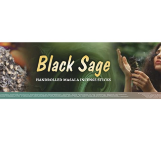 Black Sage Masala Incense - 12 Sticks in Box 15g - Soul Sticks