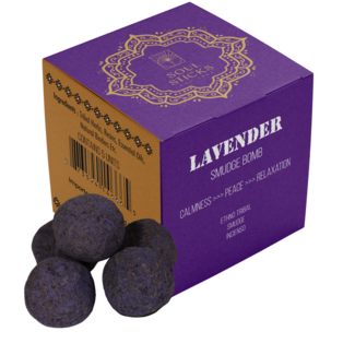 Lavender Smudge Bomb with Burner - Set of 5 - Soul Sticks