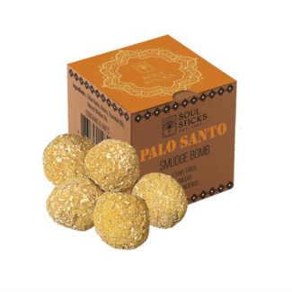 Palo Santo Smudge Bomb with Burner - Set of 5 - Soul Sticks