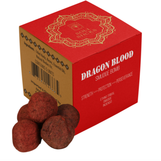 Dragons Blood Smudge Bomb with Burner - Set of 5 - Soul Sticks