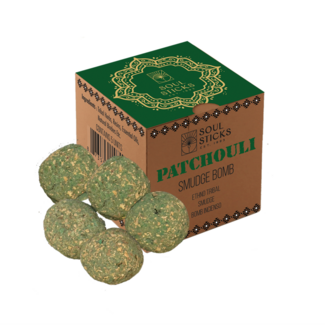 Patchouli Smudge Bomb with Burner - Set of 5 - Soul Sticks