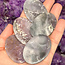 Grape Agate Purple Chalcedony Worry (Thumb Fidget Relaxation Pocket)  Stones - Medium Oval