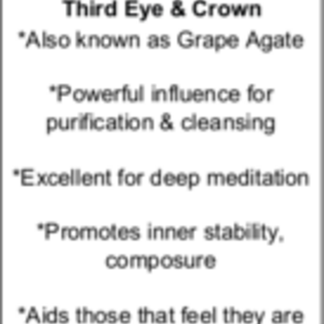 Grape Agate Purple Chalcedony Worry (Thumb Fidget Relaxation Pocket)  Stones - Medium Oval