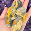 Bumblebee Bumble Bee Jasper Worry (Thumb Fidget Relaxation Pocket)  Stones - Medium Oval