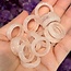 Rose Quartz Rings - Size 6 Plain Dome