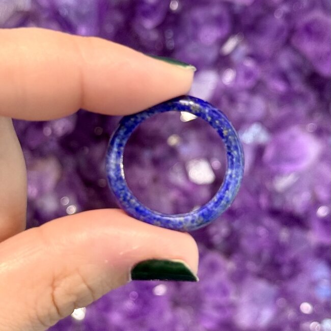 Lapis Lazuli Rings - Size 10 Plain Dome