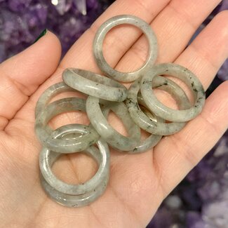 Labradorite Rings - Size 9 Plain Dome