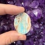Blue Aragonite Worry (Thumb Fidget Relaxation Pocket)  Stones - Small Oval